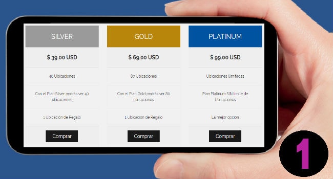 Primer paso comprar servicio localizador de celular